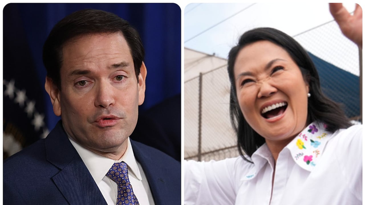 Marco Rubio y Keiko Fujimori.