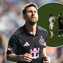 Lionel Messi fue captado a un rival en un partido de MLS en Estados Unidos