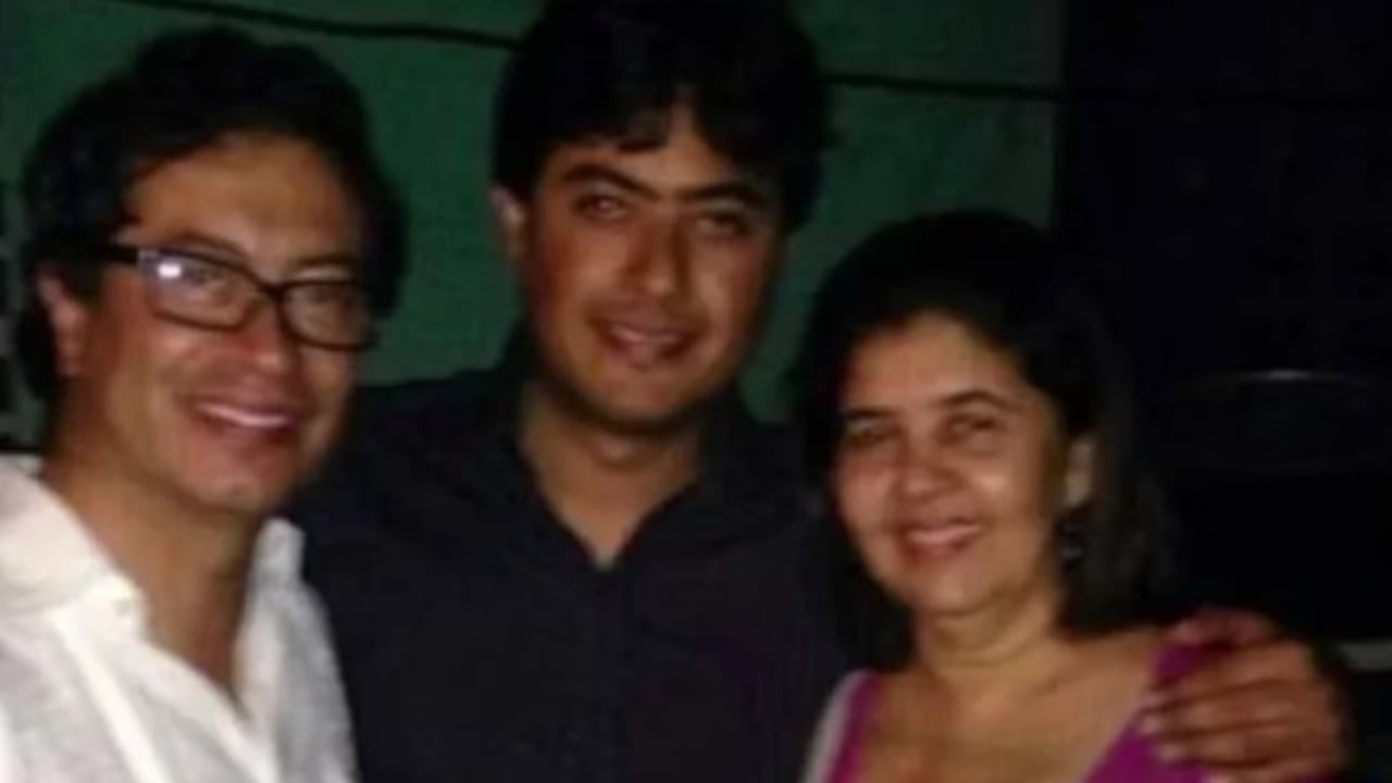 En la foto de izquierda a derecha: Gustavo Petro, Nicolás Petro y Katia Burgos.