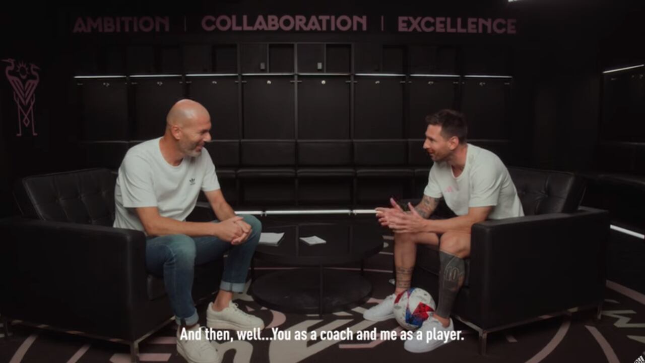 Messi y Zidane compartieron en charla inédita