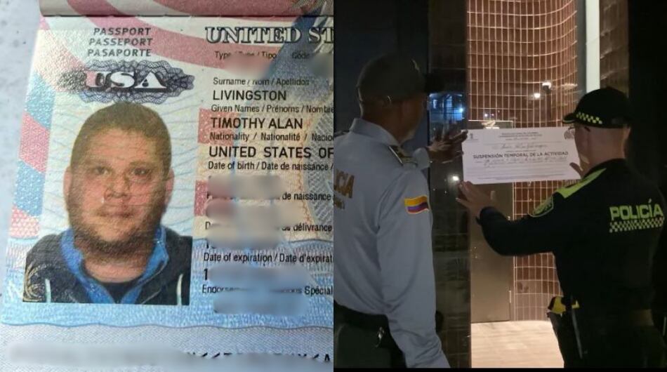 Estadounidense hallado con dos niñas en Medellín.