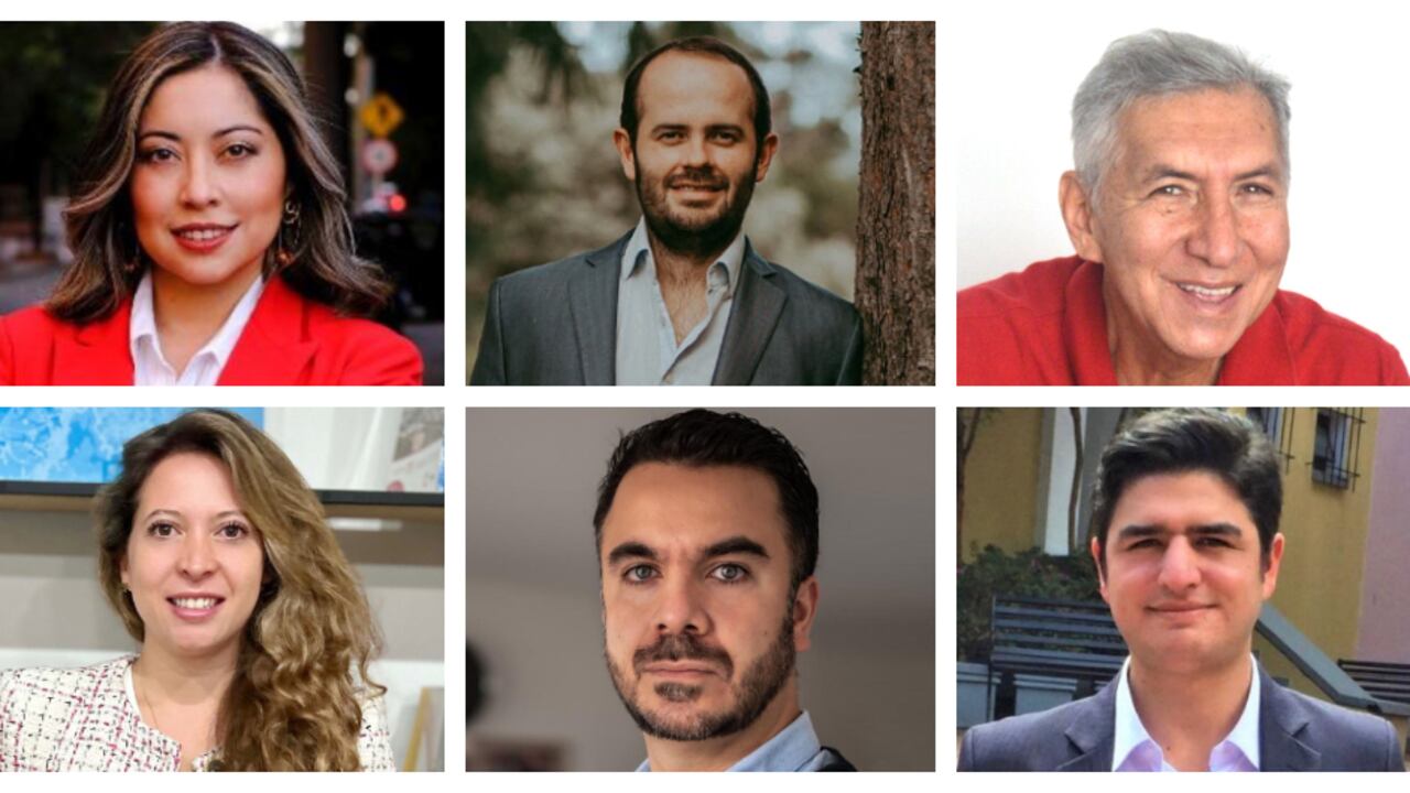 Angélica Martínez, José David Castellanos, Bernardo Ordóñez, Andrea Moncayo, Miguel Silva y Germán Ricaurte.