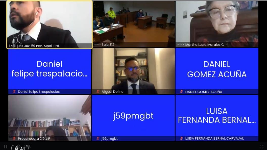 John Poulos es presentado ante un juez de control de garantías de Bogotá.