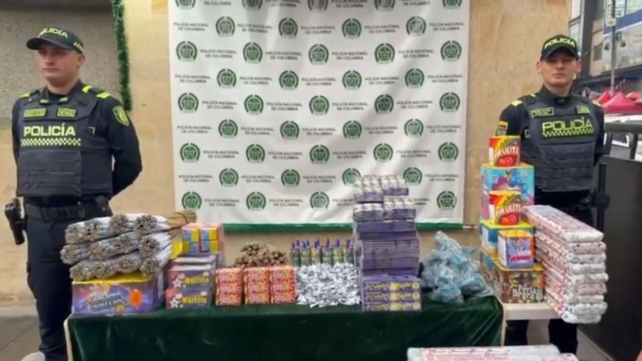 La Policía de Bogotá ha logrado incautar una tonelada de pólvora en los primeros días de diciembre de 2025