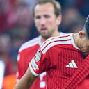 Harry Kane (atrás) y Luis Díaz, compañeros en Bayern Múnich