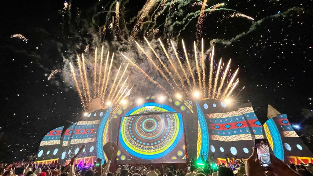 Empresa barranquillera 'Performa', estuvo a cargo del show de cierre de los Juegos Bolivarianos