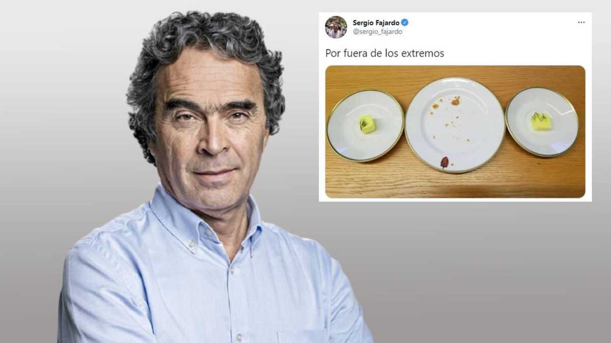 Los tres platos de Sergio Fajardo.