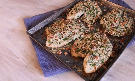 Tilapia con salsa de cilantro