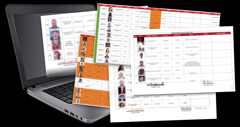 En las tablas de Excel de 2022 y 2023, una de las referencias más frecuentes tiene las siglas CC, correspondiente a Carlos Caicedo. 