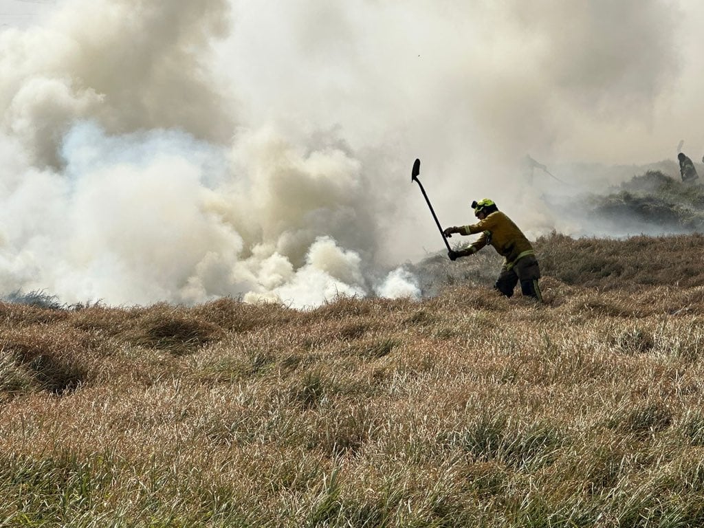 Se presentan siete incendios forestales en Bogotá en la tarde de este lunes, 9 de septiembre.