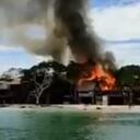 Incendio en Playa Blanca, Cartagena