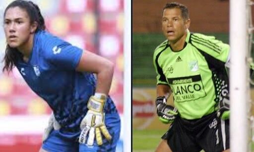 Vannesa Córdoba, hija de Óscar, es la nueva arquera del Cali Femenino. Foto: Twitter/@Opinandofutbol2