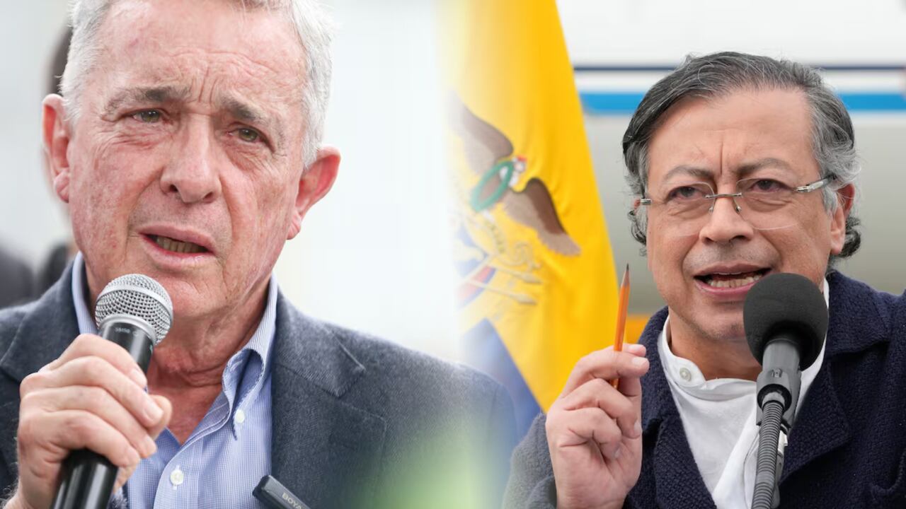 Álvaro Uribe y Gustavo Petro.
