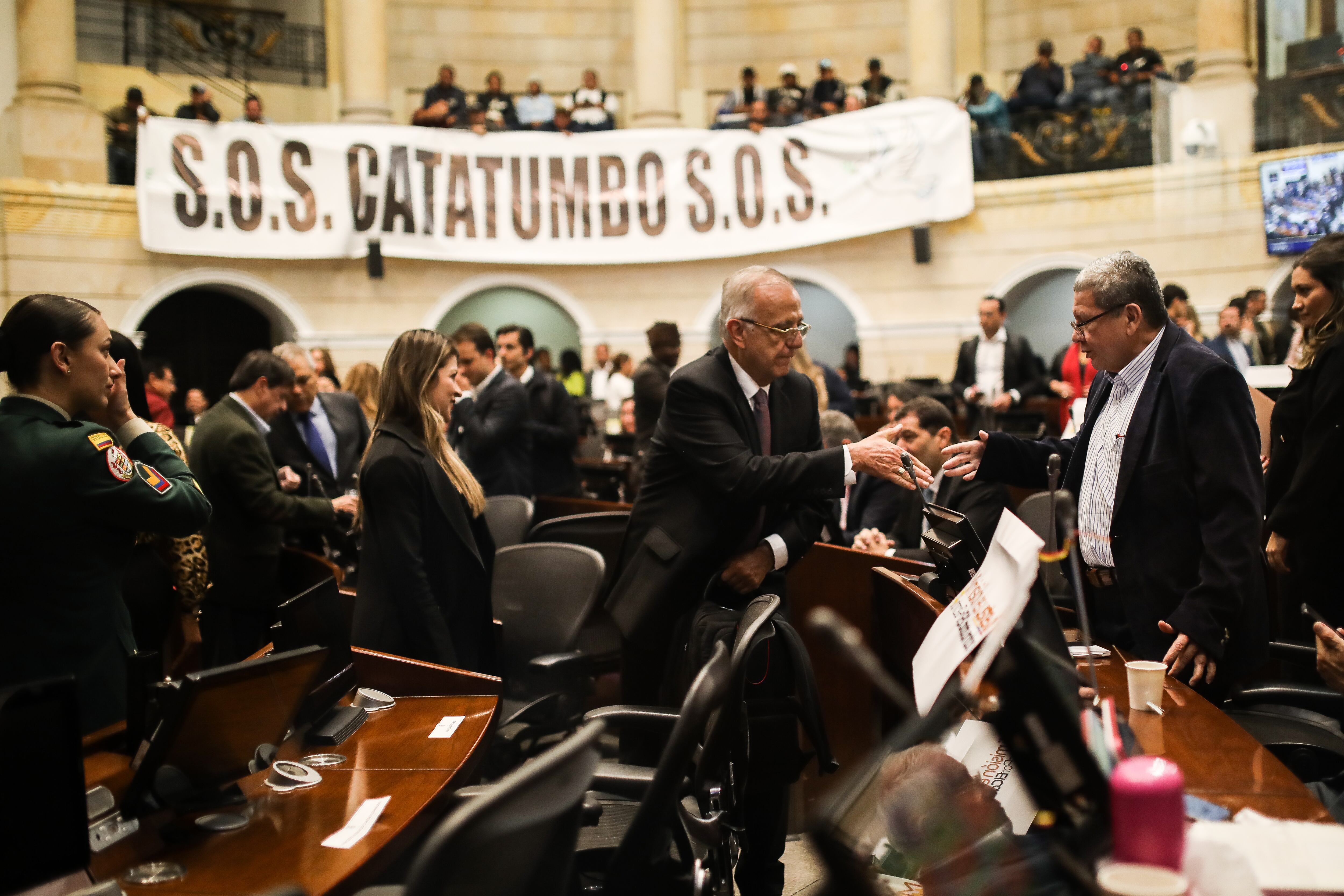 Senado de la República, sesión especial convocada por el Presidente del Senado Efraín Cepeda, Catatumbo