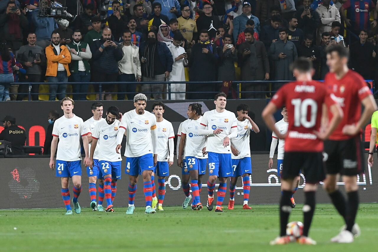 Barcelona vs Osasuna - semifinal de la Supercopa de España