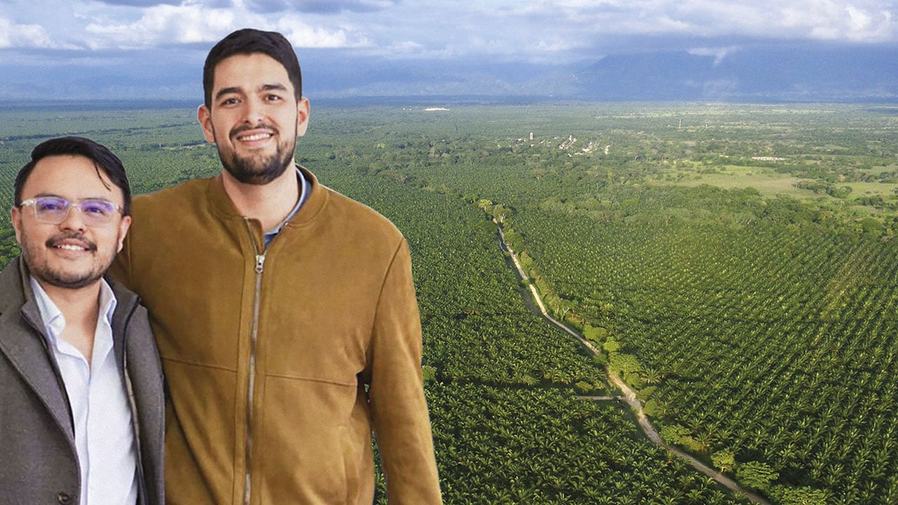 Rodrigo Toro (derecha) fue asesor del director de la ANT, Felipe Harman (izquierda), y hoy es candidato al Congreso de la República.