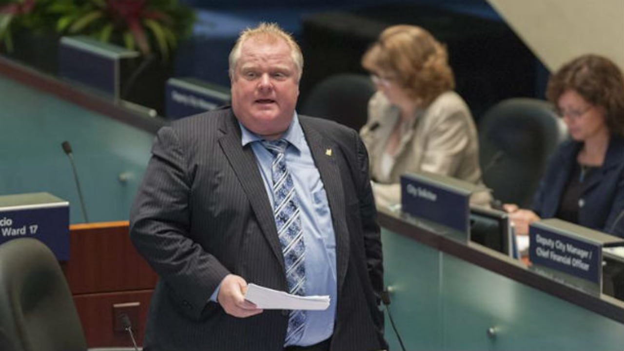 El alcalde de Toronto, Rob Ford.