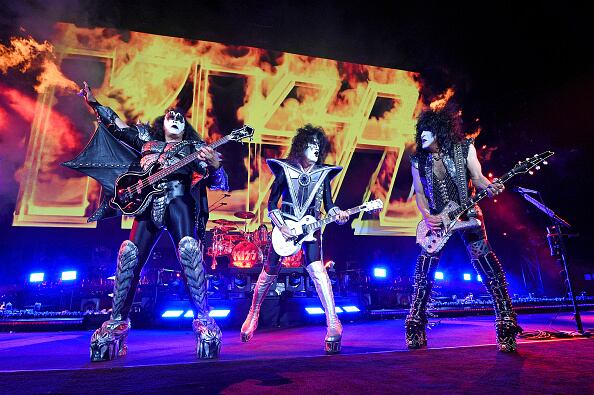 Gene Simmons, Tommy Thayer y Paul Stanley, de Kiss.