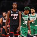 Miami Heat v Boston Celtics - Jimmy Butler, uno de los artífices de la victoria de los Heats.