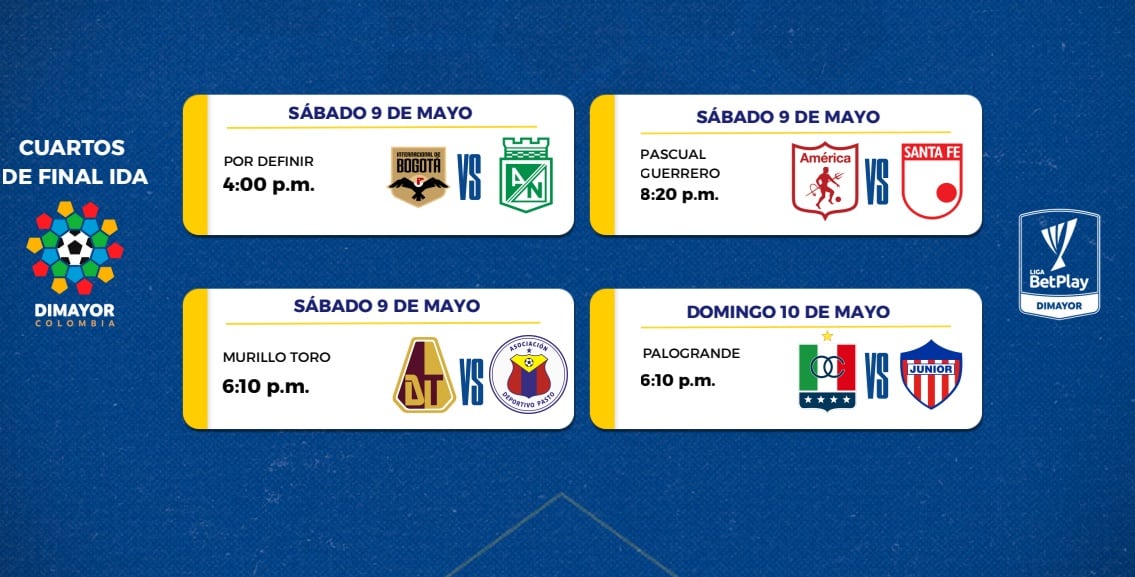 Programación ida - Liga Betplay