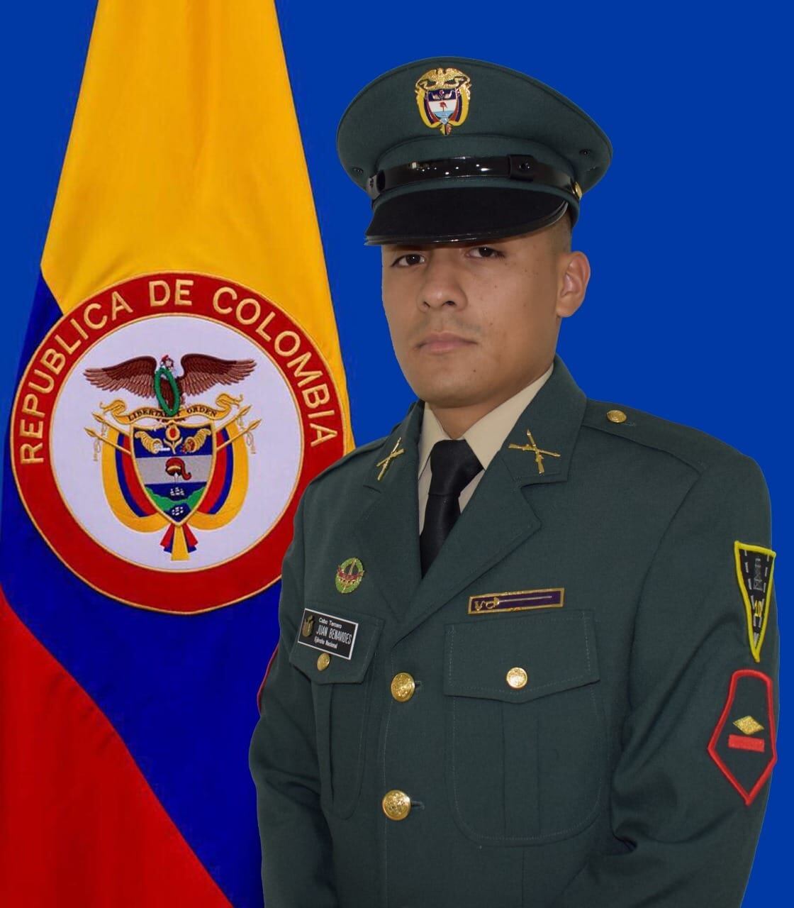 Cabo tercero Juan Mateo Benavides Bohórquez.