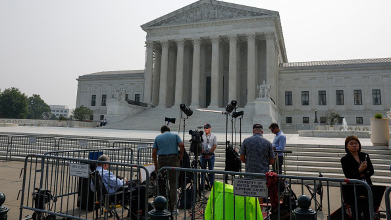 La Corte Suprema de Estados Unidos puso fin este jueves a los programas de discriminación positiva en las universidades, en un histórico fallo un año después del revés al derecho al aborto. (Photo by Anna Moneymaker/Getty Images)