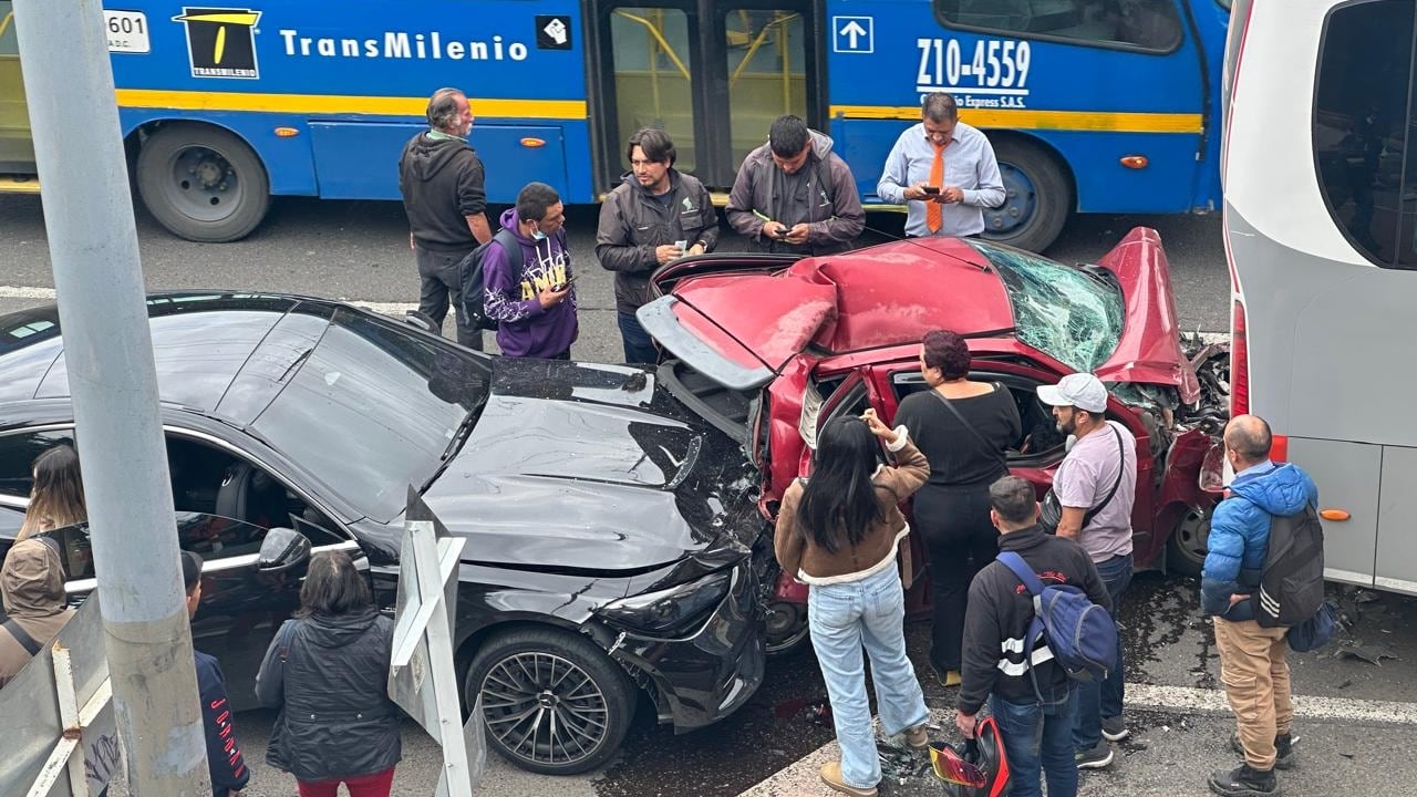 Accidente de tránsito en Bogotá.