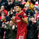 Luis Díaz celebra la anotación.