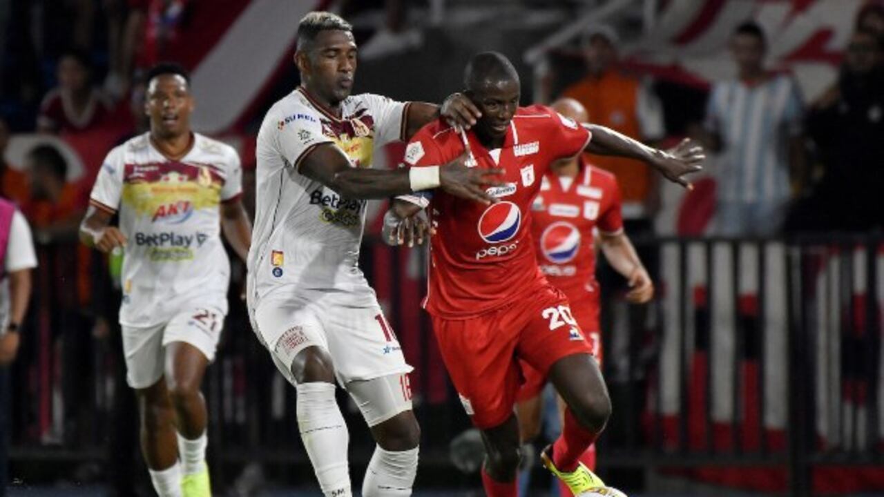 América y Tolima igualaron sin goles en la fecha 13 de la Liga Betplay. Foto: Win Sports.