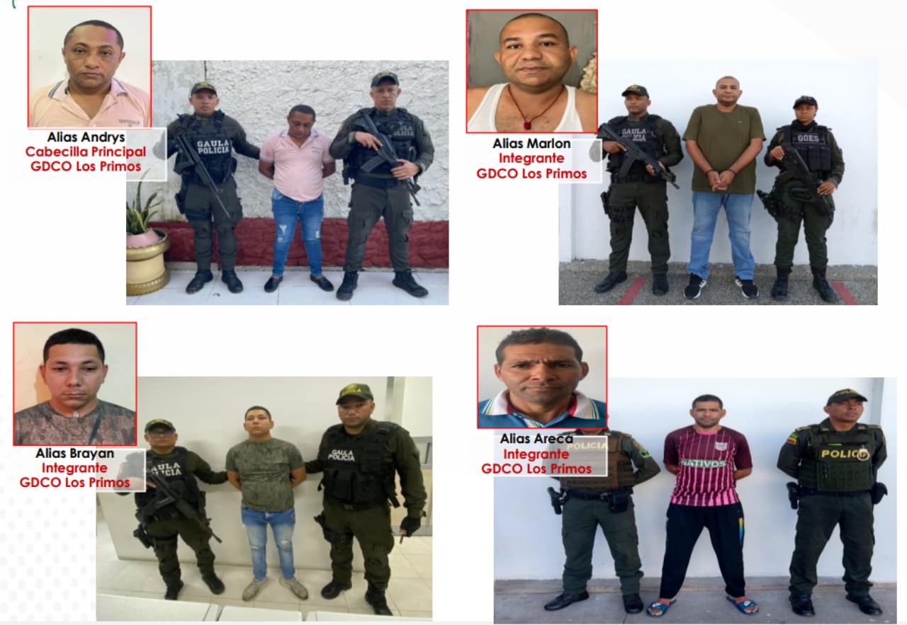 Los detenidos trabajarían de la mano con el ELN.