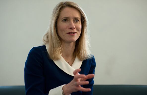 La primera ministra de Estonia, Kaja Kallas, señaló que la orden por parte del CPI es una señal “histórica” que resalta que “todas las atrocidades contra Ucrania provienen de la política criminal de los líderes rusos”. Photographer: Peter Kollanyi/Bloomberg via Getty Images