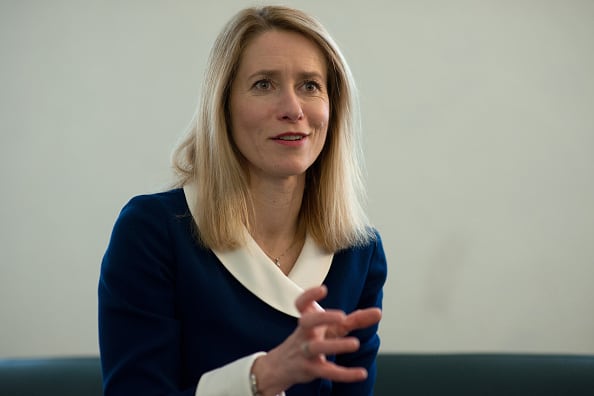 La primera ministra de Estonia, Kaja Kallas, señaló que la orden por parte del CPI es una señal “histórica” que resalta que “todas las atrocidades contra Ucrania provienen de la política criminal de los líderes rusos”. Photographer: Peter Kollanyi/Bloomberg via Getty Images
