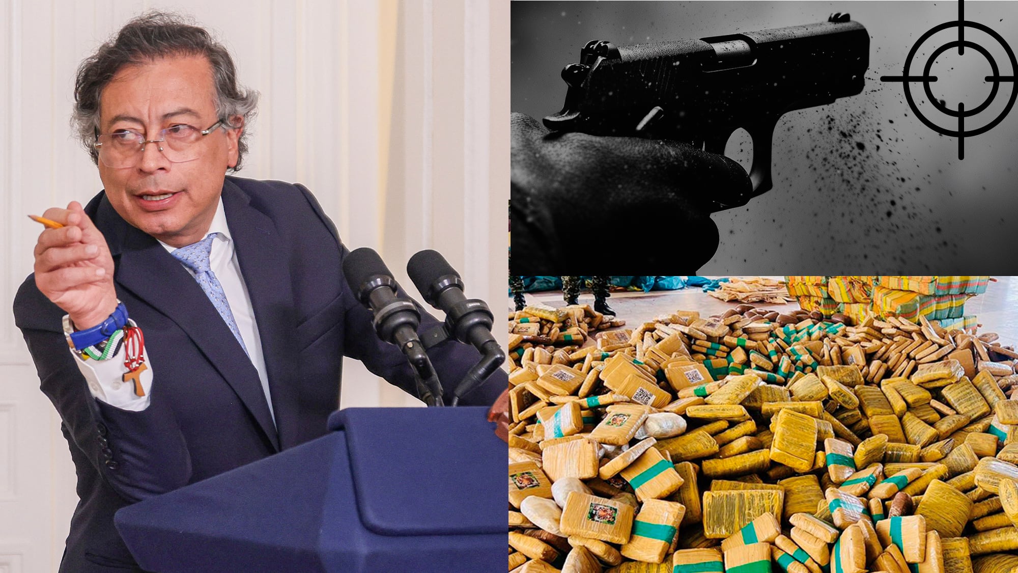 presidente Gustavo Petro está negociando con la junta del narcotráfico