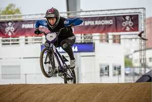 Gabriela Bolle, durante su participación en el evento de prueba de Paris 2024.