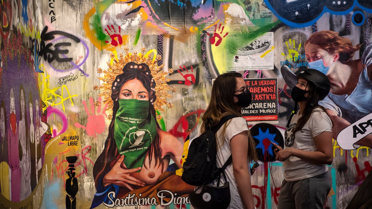 Foto del Museo del "Estallido Social". Foto: Martin Bernetti / AFP