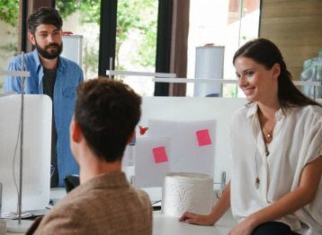 Trabajadores, oficina 