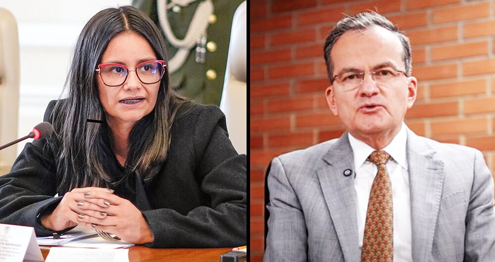 Angie Lizeth Rodríguez Fajardo, directora del Dapre, y José Alexis Mahecha Acosta, director administrativo y financiero de la misma entidad. Ambos tienen vínculos con el ministro de Salud.