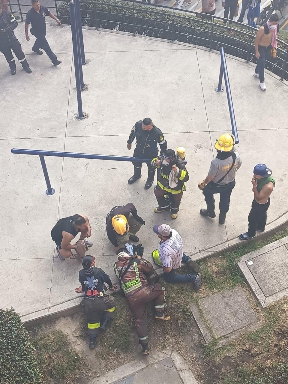 A raíz del incendio murió un gato.