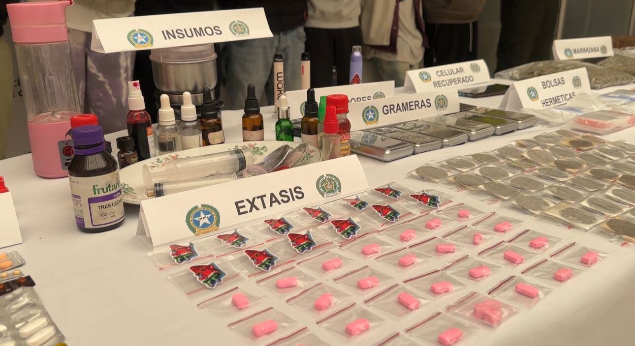 Drogas decomisadas por la Policía.