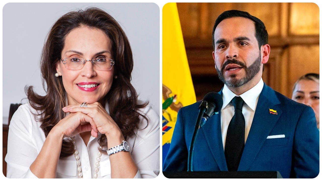 Viviane Morales y Abelardo De La Espriella.
