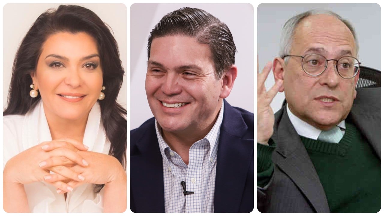 Margarita Restrepo, Juan Carlos Pinzón y José Obdulio Gaviria.