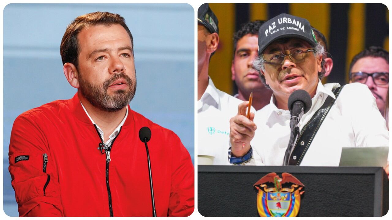 El alcalde de Bogotá, Carlos Fernando Galán y Gustavo Petro.