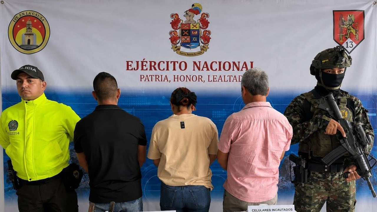 Detenidos en el operativo realizado por diferentes autoridades.