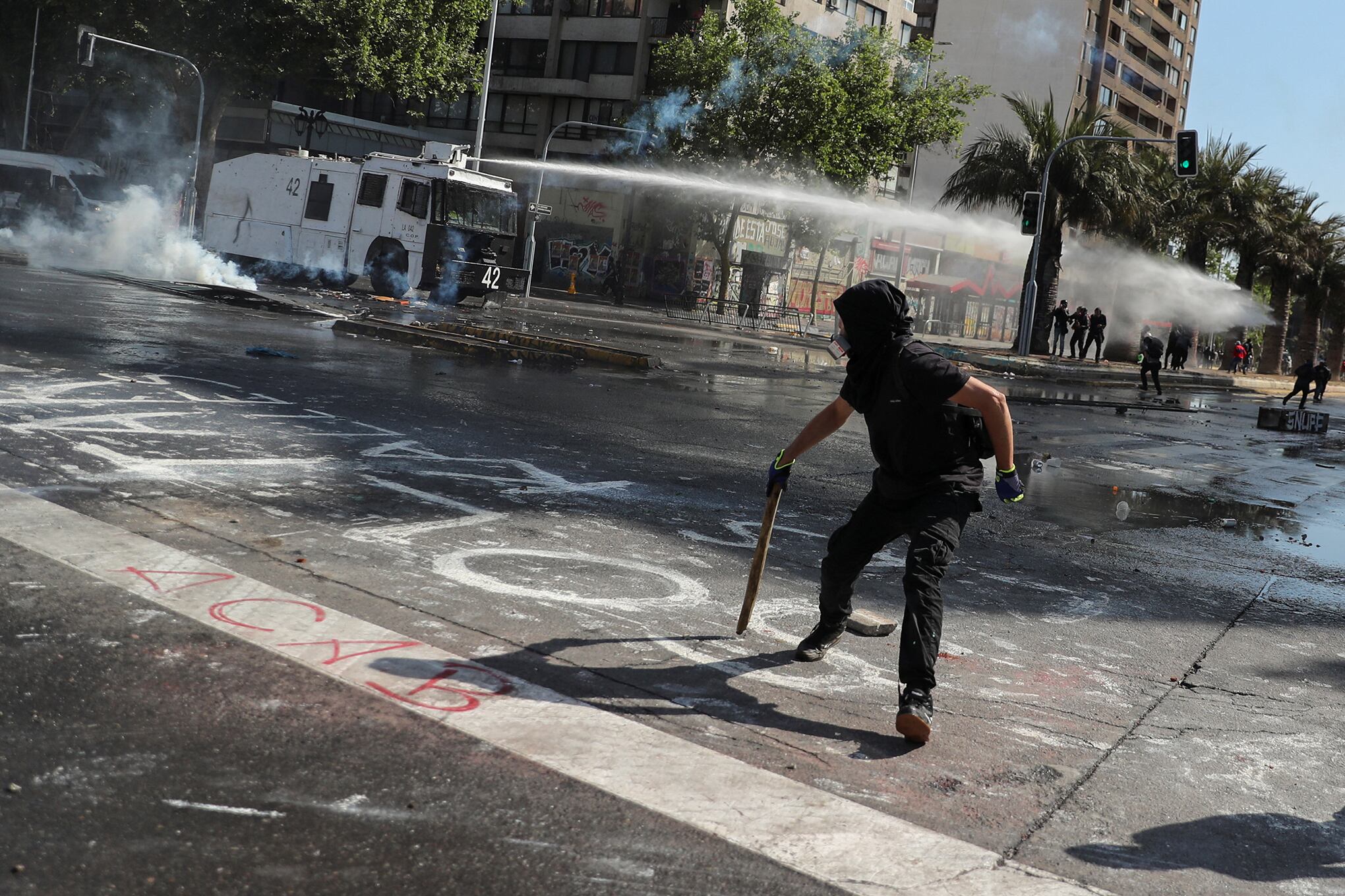 En imágenes : Enfrentamientos en Chile.