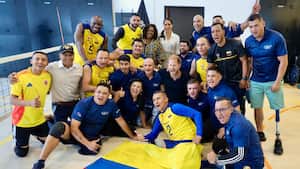 Harry y Megan, duque y duquesa de Sussex, visitando el colegio La Giralda, en Bogotá