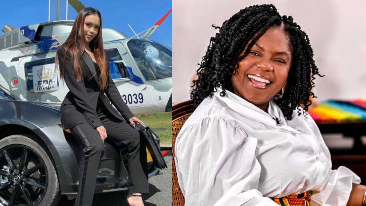 De izquierda a derecha: la influenciadora Epa Colombia y la vicepresidenta Francia Márquez.