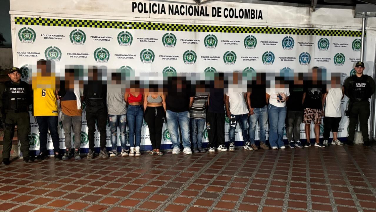 Capturados de 'La oficina', según la Policía.