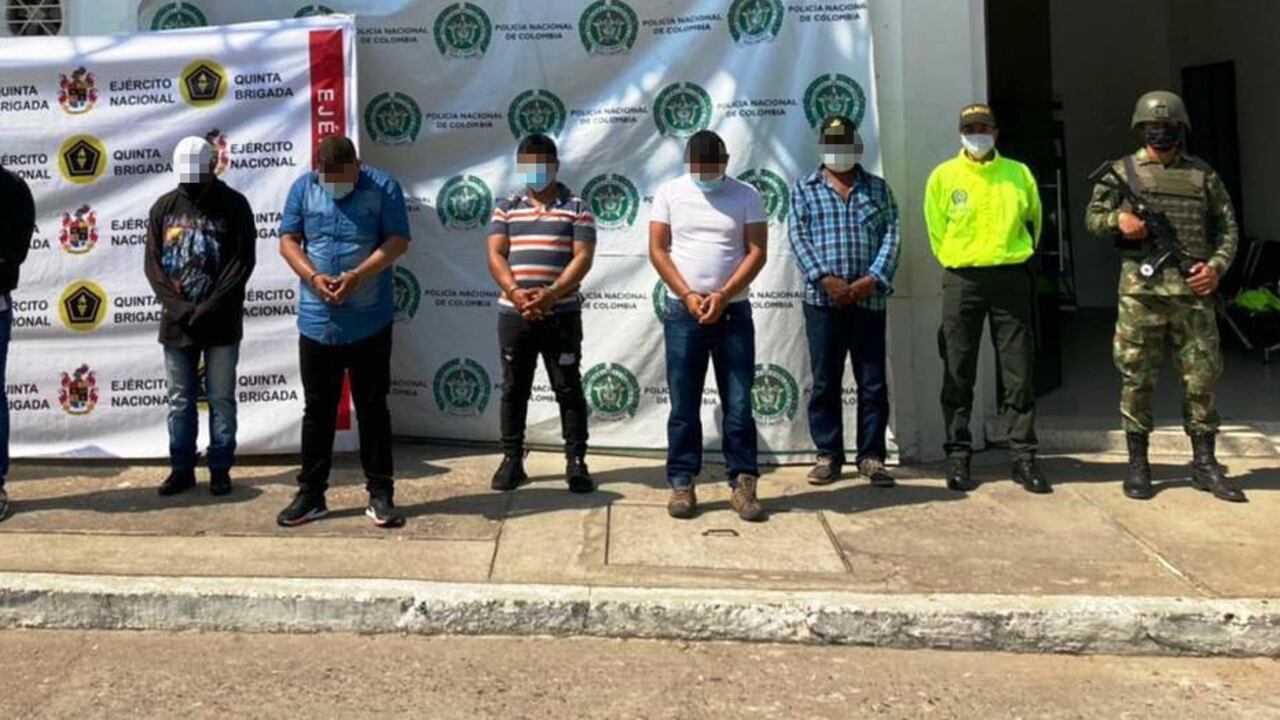 Fueron seis las personas capturadas en el operativo conjunto del Ejército y la Sijin.