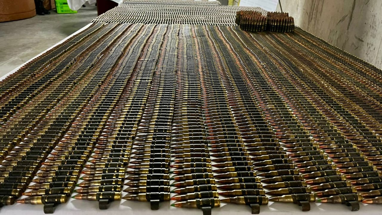 Más de 5 mil cartuchos de fusil fueron incautados en Ituango.