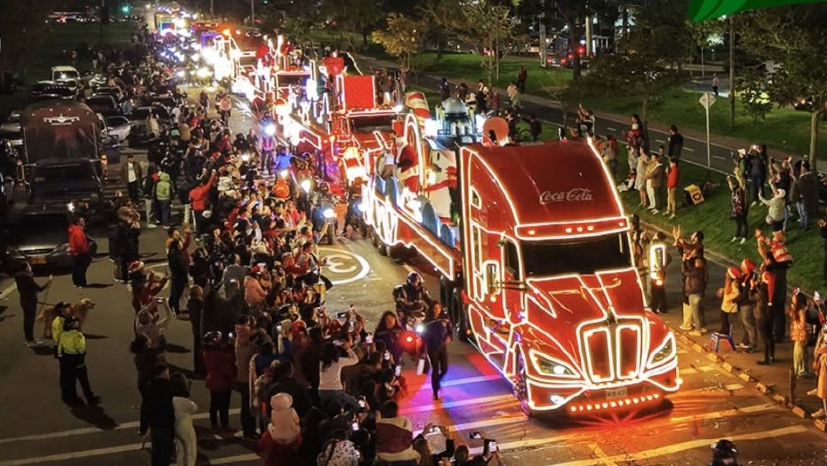 Llega a Barranquilla la caravana navideña de Coca-Cola